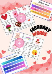 Flashcards – February words di Vita da Mammestra