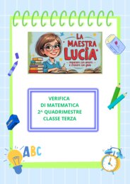 verifica di matematica secondo quadrimestre classe terza