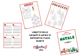 Libretto delle vacanze di Natale di matematica classe quarta
