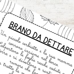 Dettati autunno scuola primaria - Back To School