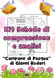Kit Didattico Pasqua: Poesia "Campane di Pasqua" di G. Rodari (Schede di Comprensione e Analisi)