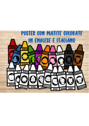 POSTER CON MATITE COLORATE