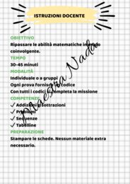 ESCAPE ROOM MATEMATICA CLASSE SECONDA SCUOLA PRIMARIA