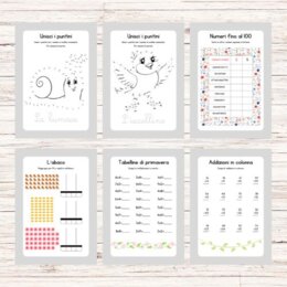 Schede didattiche di matematica per la classe seconda