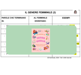 FRANCESE: IL GENERE FEMMINILE (2)
