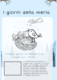 I giorni della merla: riordino sequenze con illustrazioni