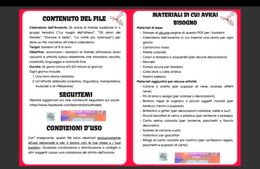 Calendario dell'avvento delle storie con attività