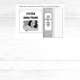 Lapbook Anna Frank - Giornata della Memoria