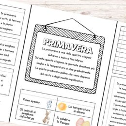 Lapbook primavera da stampare