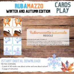 Rubamazzo autunno/inverno Kids_ cards play autumn and winter edition.