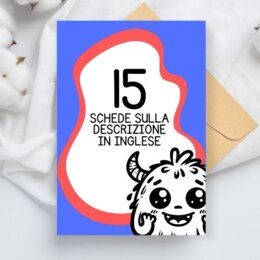 Schede sulla descrizione in inglese per la scuola primaria