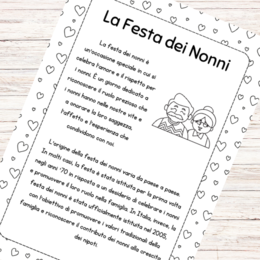 Schede per la festa dei nonni