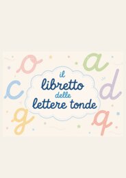 Libretto estivo delle lettere tonde in corsivo