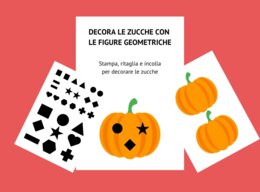 Decora le zucche con le figure geometriche