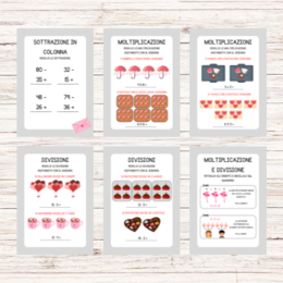 Schede didattiche matematica San Valentino