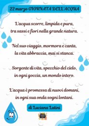 💦Poesia "Giornata dell'Acqua" di Luciana Latini 💦