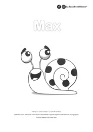 Coloriamo Max la lumachina