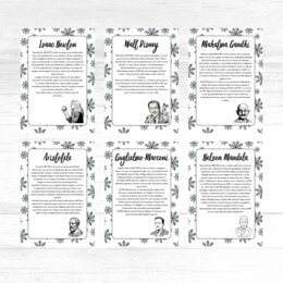 Calendario dell'avvento da stampare - "Personaggi famosi"