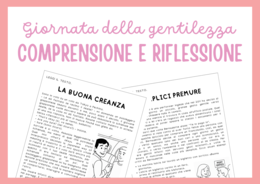 Giornata mondiale della gentilezza - lettura, comprensione e riflessione