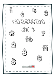 Tabellina del 7. Il quaderno delle tabelline