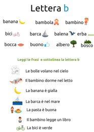 Sillabe, parole, completamento e lettura