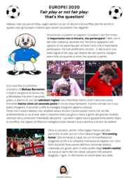 Europei 2020 - Fair Play or not Fair Play