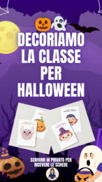 🎃👻 Decoriamo la classe per Halloween! 👻🎃