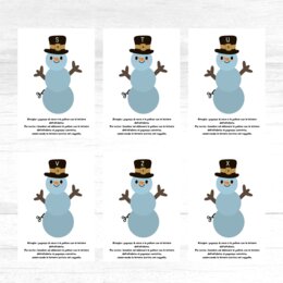 Il pupazzo di neve - Gioco per imparare l'alfabeto