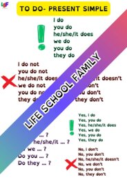 ENGLISH - present simple to be, to have, to do, to can, to like