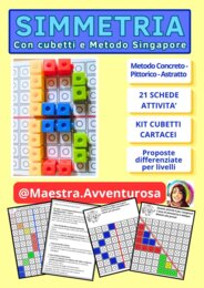 Schede didattiche SIMMETRIA FACILE con Cubetti  | Metodo Singapore (CPA)