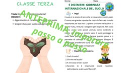 Giornata mondiale del suolo_Percorso interdisciplinare dalla prima alla quinta elementare 5 dicembre
