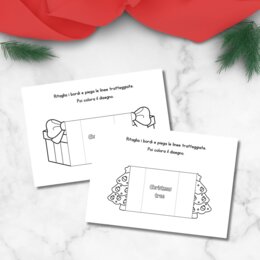 Parole di Natale in inglese – inserti da colorare e incollare sul quaderno