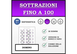 Domino | Sottrazioni fino a 100 | Attività Matematica