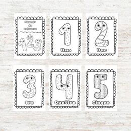 Libretto dei numeri da colorare