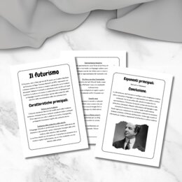 Riassunto Futurismo Terza Media - Stile Letterario del 900