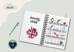 Flashcards - January words di Vita da Mammestra