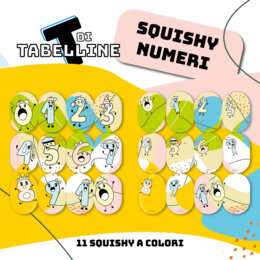 Kit "TdiTABELLINE" PaperSQUISHY e Poster (e numeri) in CT con MAESTRAINBLUEJEANS
