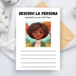 Schede didattiche descrizione persone