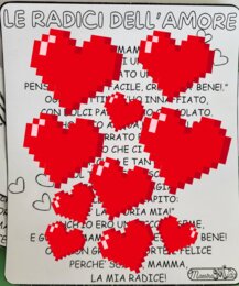 Biglietto per la festa della mamma e filastrocca in rima "Le Radici dell'Amore"