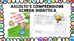Se dai un biscotto a un topo - scheda didattica comprensione