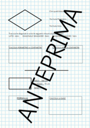 VERIFICA DI GEOMETRIA CL.5 (PERIMETRO E AREA QUADRILATERI)