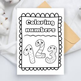 Coloring numbers - Numeri in inglese da colorare