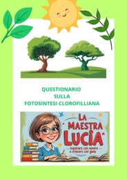 QUESTIONARIO SULLA FOTOSINTESI CLOROFILLIANA