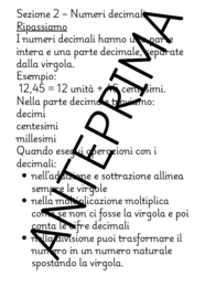 Compiti di Pasqua – Ripasso di matematica classe quinta