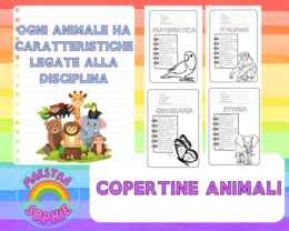 BACK TO SCHOOL - COPERTINE ANIMALI