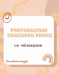 CONCORSO PNRR3-Valutazione