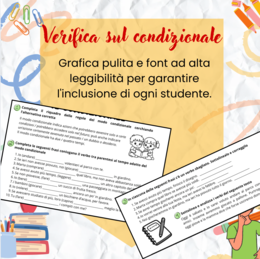 Verifica Modo Condizionale-classe quarta