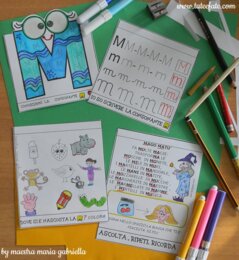 Lettera M : librino della M