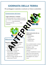 ATTIVITÀ PER LA GIORNATA MONDIALE DELLA TERRA Schede classe seconda