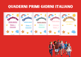 KIT Quaderni PRIMI GIORNI ITALIANO dalla classe 1 alla classe 5
